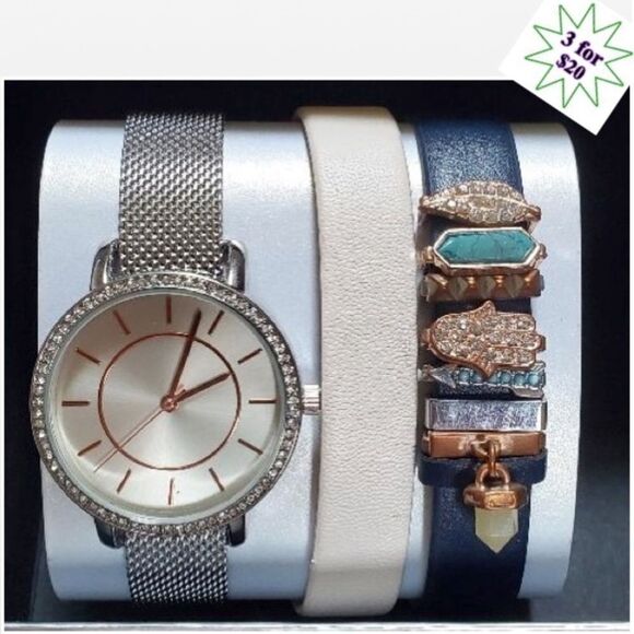 Interchangeable Y2K Watch Band Jewelry Set - Picture 1 of 10